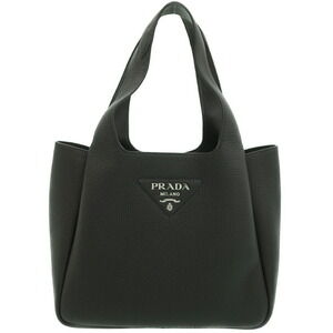 Prada Vitello Daino tote Shoulder bag Calfskin Leather Black